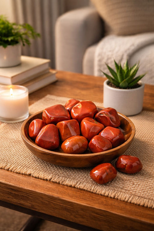 Polished Decorative Crystal Stones for Home Décor, Meditation & Positive Energy (Set of 10 pcs)